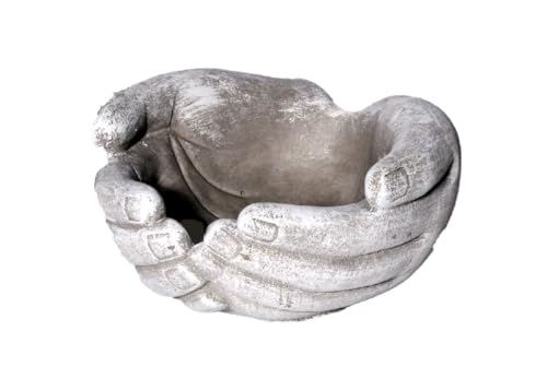 Decpero Hände zum Bepflanzen I 14.5 x 14 x 8 cm I Pflanzherz I wetterbeständig von Decpero