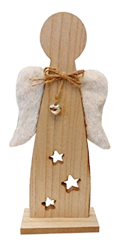 Decpero Holzengel zum Stellen I Höhe 27 cm I Engel Figur I Weihnachtsengel Decpero Holzengel zum Stellen I Höhe 27 cm I Engel Figur I Weihnachtsengel von Decpero