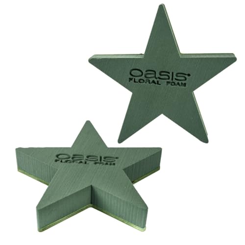 Decpero Oasis® Bioline® Stern I 2 Stück I mit Naturholzboden I 25 x 25 x 4.5 cm von Decpero
