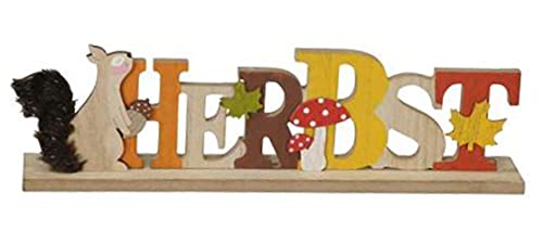 Decpero Schriftzug Herbst I Länge 34 cm I Holzaufsteller I 34 x 5 x 10 cm Decpero Schriftzug Herbst I Länge 34 cm I Holzaufsteller I 34 x 5 x 10 cm von Decpero