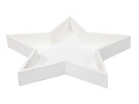Decpero Sterntablett I Weiss I Ø 42 cm I 1 Stück Decpero Sterntablett I Weiss I Ø 42 cm I 1 Stück von Decpero
