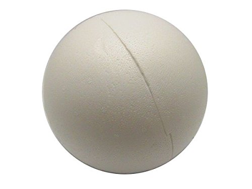 Decpero Styropor Kugel I Ø 20 cm I 2-teilig I Halbschale I Styroporkugel teilbar von Decpero