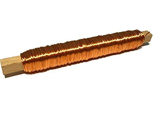 Dekolackdraht auf Holzstab I Kupfer I 0.50 mm I 50 Meter I 100 Gramm von Decpero