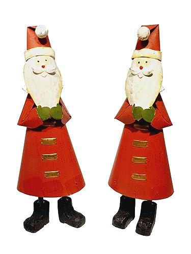 Nikolaus Figur zum Stellen I 2er-Set I Höhe 23 cm I Weihnachtsfigur I Dekofigur von Decpero