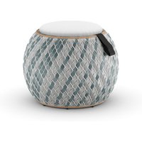 Dedon DALA Lounge Hocker inkl. Sitzkissen Ø 46 cm von Dedon