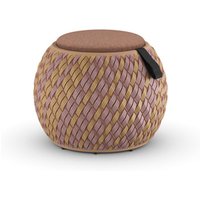 Dedon DALA Lounge Hocker inkl. Sitzkissen Ø 46 cm von Dedon