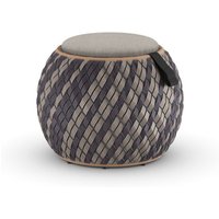 Dedon DALA Lounge Hocker inkl. Sitzkissen Ø 46 cm von Dedon