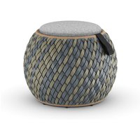 Dedon DALA Lounge Hocker inkl. Sitzkissen Ø 46 cm von Dedon