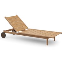 Dedon TIBBO Sonnenliege Teak inkl. Räder von Dedon