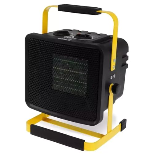 DEDRA Elektrischer Heizlüfter PTC 3,0 kW, quadratisch, schwarz, mit Ständer DED9931C3, keramisches Heizelement, Thermostat, Überhitzungsschutz, drei Betriebsarten, verstellbarer Winkel von Dedra