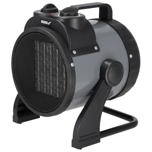 DEDRA Elektrischer Heizlüfter PTC 3,0 kW, rund, schwarz DED9931C2 mit Keramik-Heizelement, für gut isolierte Räume, Thermostat, Überhitzungsschutz, drei Betriebsarten, einstellbarer, bis zu 30m2 DEDRA Elektrischer Heizlüfter PTC 3,0 kW, rund, schwarz DED9931C2 mit Keramik-Heizelement, für gut isolierte Räume, Thermostat, Überhitzungsschutz, drei Betriebsarten, einstellbarer, bis zu 30m2 von Dedra