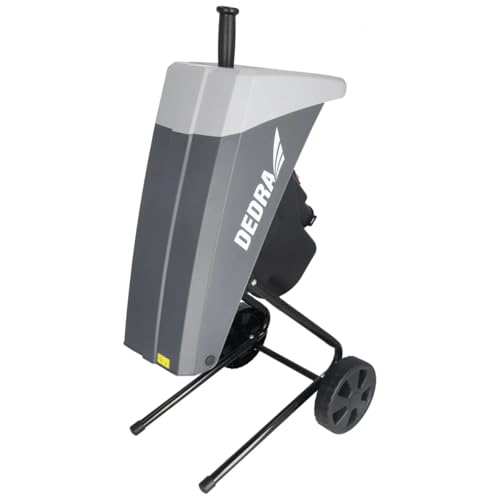 Gartenhäcksler DEDRA 2500W, Aststärke bis 45mm, große 65L Auffangbeutel, Transporträder, Zerkleinerer und Kompostmühlen - größere Stärke und Wirksamkeit der Kilometerleistung, große Zeitersparnis von Dedra