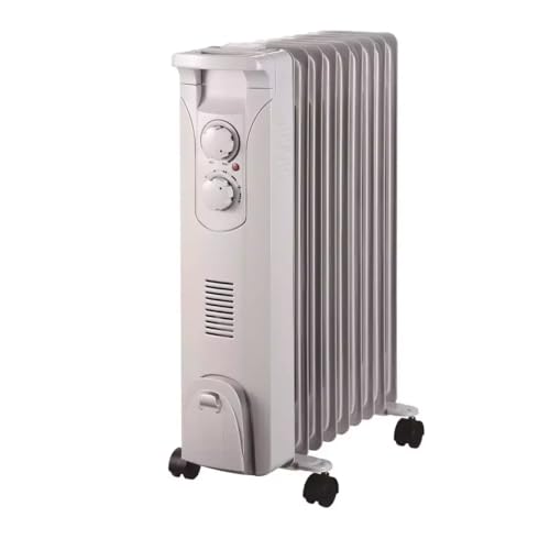 Ölradiator mit Lüftung DESCON DA-J2052F, 2000 W + 400 W, Heizgerät zur Zusatzbeheizung, Thermostat, Temperaturregelung, Lüfter, Transportrollen, Kipp- und Überhitzungsschutz Ölradiator mit Lüftung DESCON DA-J2052F, 2000 W + 400 W, Heizgerät zur Zusatzbeheizung, Thermostat, Temperaturregelung, Lüfter, Transportrollen, Kipp- und Überhitzungsschutz von Dedra