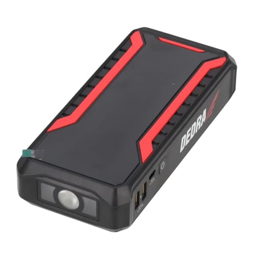 Power-Bank mit Motorstartfunktion, Booster, Starthilfe DEDRA Li-Ion 12000 mAh, LCD-Display, Notstart von Diesel- und Benzinmotoren, Motorrädern und Booten, Quick-Charge-Buchse von Dedra