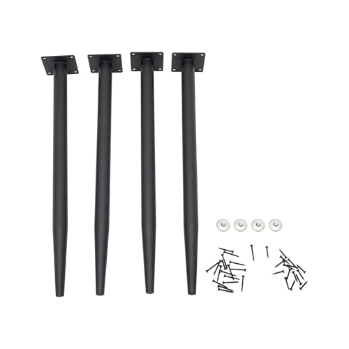 DeeDuud 4er Set Möbelbeine 55cm Haarnadel Tischbeine Höhenverstellbare Möbelfüße ideal für Schränke, Tische und DIY-Projekte (Schwarz) von DeeDuud