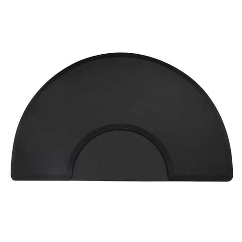 DeeDuud Anti Ermüdungsmatte für Friseure, Stehmatte 150 x 90cm Halbkreis Wasserdichten und Schmutzabweisenden Dicke 18mm für Friseurstühle Salonstühle von DeeDuud