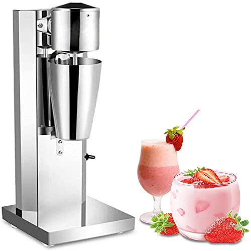 Drink Mixer 180w GeträNkemixer Mit 2 Geschwindigkeitsstufen 18000 U/Min 650ml Edelstahl Mischbecher Shaker Elektrisch FüR Milchtee Shop Cafe Und Restaurant von DeeDuud