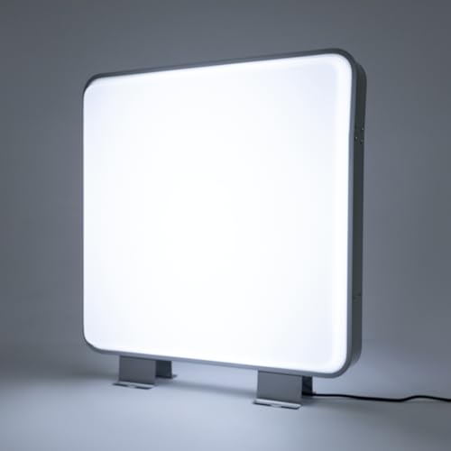 Led Light box, Doppelseitige Lichtbox 60 x 60 cm Lichtstärke 1600lm Farbtemperatur 10000K IP65 Leuchtkasten Led Namensschild von DeeDuud