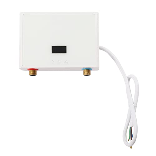 Mini Elektrische Durchlauferhitzer 220V Elektrische Warmwasserbereiter mit Touch Control Panel und LED-Display ohne Tank Durchlauferhitzer Für Küche Badezimmer von DeeDuud