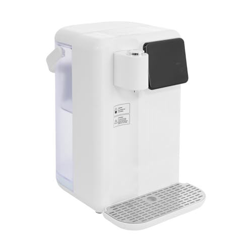 Sofort-Heißwasserspender 3L – 2200W Schnellheizer mit 13-stufiger Temperaturregelung, Aktivkohlefilter & Kindersicherung – Kompakter Wasserkocher für Tee & Kaffee, Weiß von DeeDuud