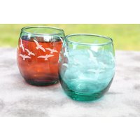 Breite Meine Flügel Aus & Fliege Stemless Rotwein Oder Trinkgläser Kerzenhalter 2Er Set von DeeLuxDesigns