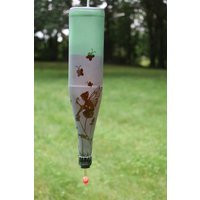 Neue Einzelteil Fairy Garden Grünes Dreieck Recycled Weinflasche Kolibri Futter von DeeLuxDesigns