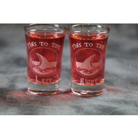 Tropisch Inspirierte Fins Schnapsgläser Im Set Mit 8, 6, 4 Oder 2 Gläsern von DeeLuxDesigns