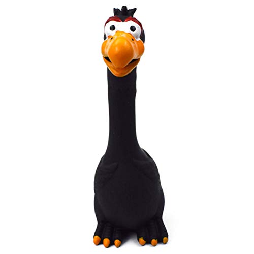 Deeabo Huhn Schreiendes Spielzeug, Huhn Shrilling Dekompression Tool Spielzeug Für Hunde Welpen Schreien Gummi Huhn Spielzeug Für Hunde Latex Squeak Squeaker Chew Pet Ausbildung Produkte, Schwarz von Deeabo