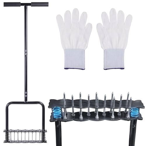 Deecam Rasenbelüfter, Rasen-Aerifizierer zur Bodenlockerung und Terrassenbelüftung, Vormontierte Gras Belüfter Werkzeuge für Hof, Rasen Belüftung, Garten Werkzeug Deecam Rasenbelüfter, Rasen-Aerifizierer zur Bodenlockerung und Terrassenbelüftung, Vormontierte Gras Belüfter Werkzeuge für Hof, Rasen Belüftung, Garten Werkzeug von Deecam