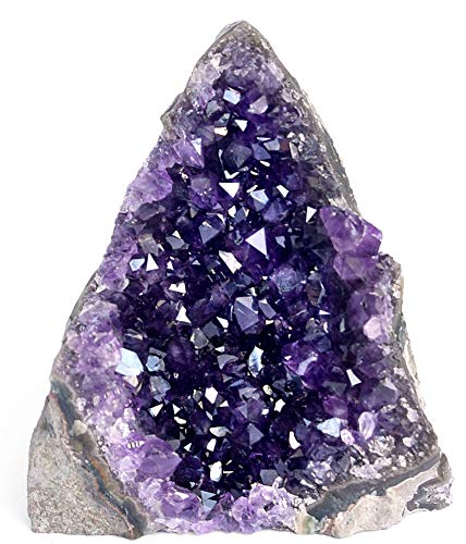 Deep Purple Project Amethyst Druse Stein Echt (250 Gramm bis 500), Amethyst Geode Groß, Kristalldruse aus Uruguay von Deep Purple Project