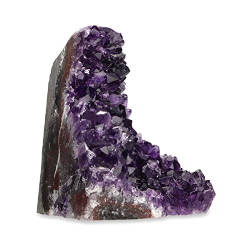 Deep Purple Project Uruguay Geode aus Amethyst, mit hochwertiger Geschenkbox, Dunkelviolett 1.5 to 2.2 Lb violett von Deep Purple Project