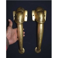 13 "Zoll Ganesha Türgriff | Messing Lord Vinayaka Gesicht Tempel Dekorativer Einzigartiger Artikel von DeepEnlightenment