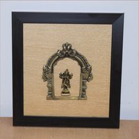 11, 5 "' Zoll Gott Tanzt Krishna Umrahmt Prabhavali | Messing Yali Pfau Graviert Bogen Wandbehang Dekor von DeepEnlightenment