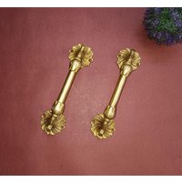 9 "' Zoll Blumenform Türgriff | .gartentürgriff-Set Aus Messing Restaurant Tor Dekor von DeepEnlightenment
