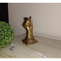 Blumenstrauß Lady Hand Blumenständer | Messing Tischdekoration von DeepEnlightenment