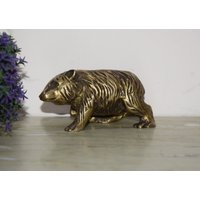 Cast Brass Perfekte Wild Eisbär Statue | Karnivoran Säugetiere Tisch Showpiece Figur Gewicht - 410 Gramm Ca von DeepEnlightenment