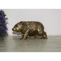 Gussmessing Perfekte Wilde Eisbär Statue | Carnivoran Säugetiere Tisch Prunkfigur Gewicht - 410 Gramm Ca von DeepEnlightenment