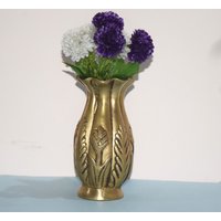 Florales Design Messing Blumentopf | Handgemachte Natur Vase Blumenvase Prunkstücke Zur Partydekoration von DeepEnlightenment