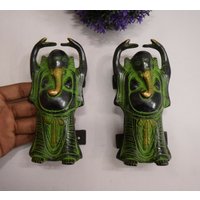 Ganesha Möbelzieher Set | Messing Schubladengriff Elefant Gesicht Gott Tempel Dekor von DeepEnlightenment
