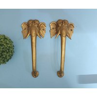 Dekorativer Türgriff in Ganesha-Form | Elefant Gesicht Design Tor Pull von DeepEnlightenment
