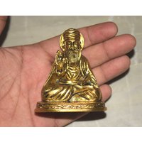 Handgefertigte Guru Nanak Dev Ji Figur | Messing Sikh Gott Statue Punjabi Hochzeitsgeschenk von DeepEnlightenment