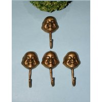 Lachender Buddha Hakenbügel | Messing Happy Man Gesicht Set Von 04 Haken Wand Schlüssel Krawattenhalter Lachender Buddha Hakenbügel | Messing Happy Man Gesicht Set Von 04 Haken Wand Schlüssel Krawattenhalter von DeepEnlightenment
