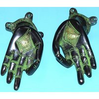 Mädchen Hand Türknauf | Messing Tanzende Dame Türgriff Schrank Schublade Knäufe von DeepEnlightenment