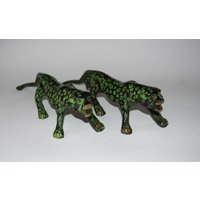Messing Jaguar Türgriff Paar | 28 cm Handgefertigt Türzubehör von DeepEnlightenment