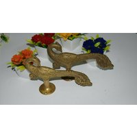 Messing Pfau Türgriff | 7, 5 "' Zoll Design Handwerk von DeepEnlightenment