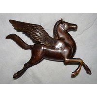 Pegasus Pferd Statue | Messing Fliegendes Form Tisch Dekor Skulptur von DeepEnlightenment