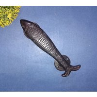 Sardellen Fisch Design Türgriff | Messing Haus Außen Und Innen Tür Dekor Gewicht - 450 Gramm Ca von DeepEnlightenment