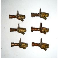 Set Von 06 Drachen Knäufe | Messing Yali Kopf Arbeitszimmer Schublade Dekor von DeepEnlightenment