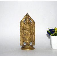 Tirupati Balaji Skulptur | Messing Shree Venkateswara Statue 13 cm Zoll Lord Vishnu von DeepEnlightenment