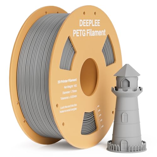DEEPLEE PETG Filament 1.75mm, 3D Drucker PETG Filament Maßgenauigkeit +/- 0.02 mm für die meisten FDM 3D Drucker, Himmelsgrau 1KG DEEPLEE PETG Filament 1.75mm, 3D Drucker PETG Filament Maßgenauigkeit +/- 0.02 mm für die meisten FDM 3D Drucker, Himmelsgrau 1KG von Deeplee